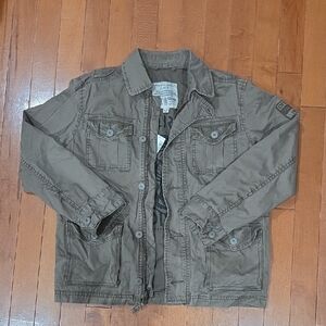 Place Olive Green Jean Jacket for Kids